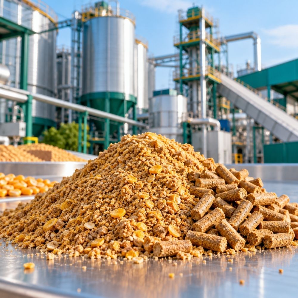 DDGS grain-based co-product used in animal nutrition