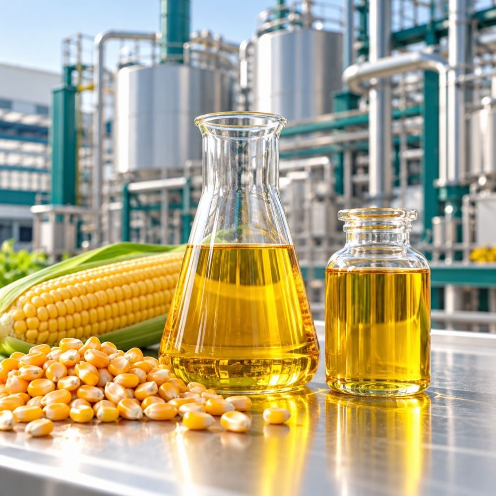 Crude corn oil recovered from grain ethanol production