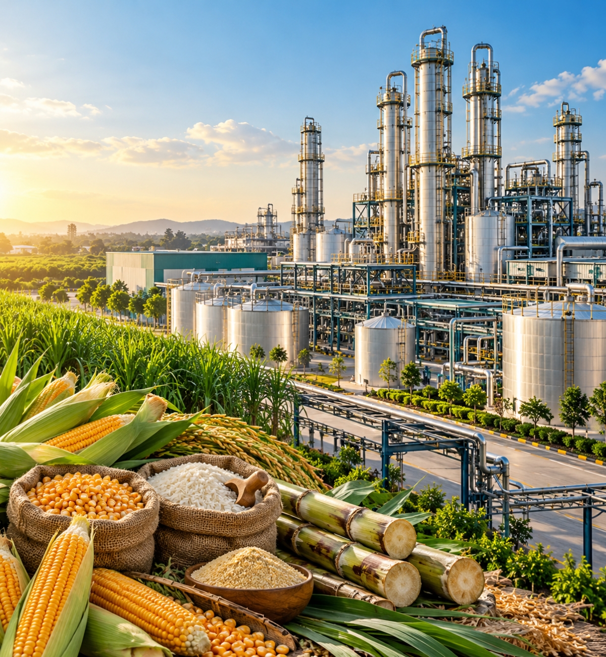 Renewable agricultural resources and sustainable industrial manufacturing